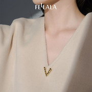 Fellala翡拉拉原创铆钉时尚简约大气胸针女小众高级感设计感百搭