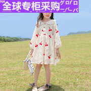 欧洲女童连衣裙2022年秋装韩版洋气儿童裙子大童刺绣仙女