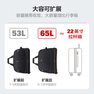 爱华仕行李包短途(包短途)手提拉杆行李包大容量，旅行包尼龙男女行李袋8001