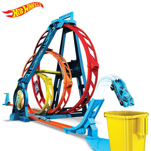 风火轮小车轨道无限挑战轨道，组合三环挑战轨道套装竞技赛道玩具