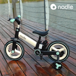 nadle纳豆儿童自行车12寸平衡车，1-5岁男女孩童车，轻便幼儿遛娃单车