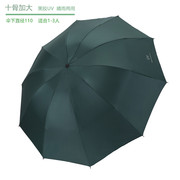 新十骨加大加固黑胶晴雨伞，uv雨伞防遮阳伞，三折叠太阳伞