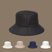 张子枫同款渔夫帽男女情侣，原宿风潮牌纯色，嘻哈盆帽圆脸适合的帽子