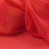 大红色柔软加密珍珠薄纱雪纺 大摆裙丝巾衬衫面布料