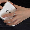 925纯银锆石戒指女个性独特设计高级感蛇形食指戒轻奢时尚指环新