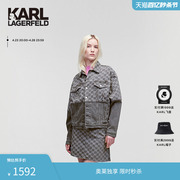 KARL LAGERFELD卡尔拉格斐牛仔夹克开衫外套女老佛爷225W1480