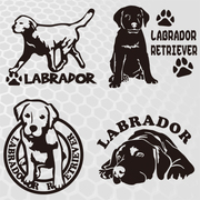 汉魂贴纸适用于拉布拉多宠物狗贴纸狗屋装饰贴纸狗汽车个性贴纸