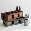 印度进口Vintage铁艺收纳盒复古铁盒创意桌面家居摆件小物整理盒