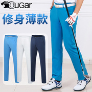 UGAR 高尔夫裤子 男士薄款长裤修身直筒球裤 春夏服装休闲运动裤
