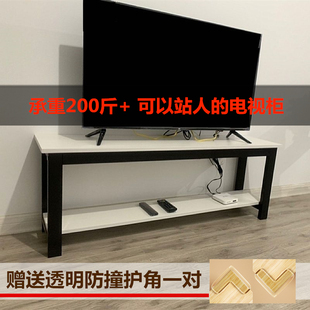 电视柜茶几组合现代简约高款小户型经济型客厅，简易钢木电视柜