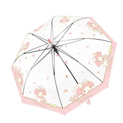 三丽鸥日系可爱帕恰狗美乐蒂透明雨伞长柄，自动伞卡通高颜值网红