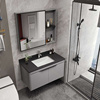洗手盆镜子挂墙式卫生间多功能置物架挂墙式简易家用小型吊柜浴室