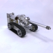斯特林发动机坦克模型热能小车，微型发电机蒸汽机模型引擎