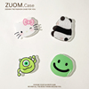 zuom 创意熊猫笑脸猫猫怪兽支架可爱滴胶气囊式支架 便捷支架 男女追剧神器 手机配件小物件吸盘