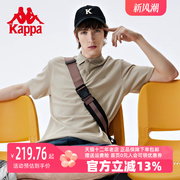 Kappa卡帕短袖男T恤2023夏复古休闲运动半袖POLO衫K0D32PD43D