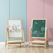 儿童画画板支架式无尘小黑板家用磁性幼儿宝宝学写字涂鸦白板可擦