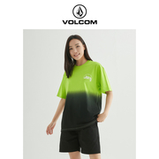 VOLCOM钻石男装户外品牌撞色T恤2024夏季男士美式扎染短袖潮