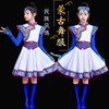 儿童蒙古族演出服少数民族服装，女童筷子舞长裙袍台表演套舞蹈