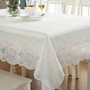 pvc日本进口桌布防水圆桌正方形，长方形台布蕾丝，塑料欧式茶几桌布