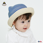 婴儿帽子薄款夏天遮阳帽一岁宝宝，帽子男童防晒帽女童可爱太阳草帽