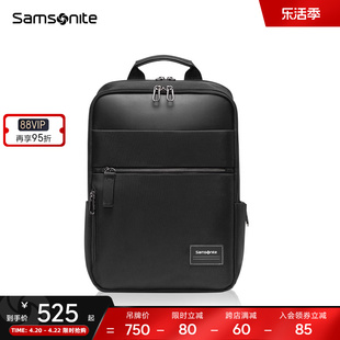 samsonite新秀丽(新秀丽)双肩包男大容量休闲书包，14寸商务电脑背包tt0