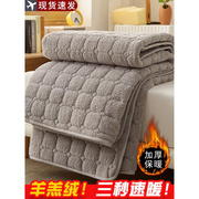 羊羔绒床垫软垫家用薄款双人床褥垫保护垫铺床的垫被褥子防滑垫子