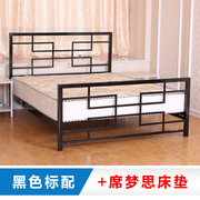 中式床铁艺床铁床架双人床，1.5米1.8米复古公主，床儿童床简约金属i.