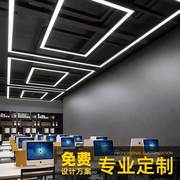 办公室吊灯长方形led长条灯现代简约会议室商场展厅大厅办公灯具