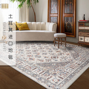 易普美家土耳其进口美式轻奢法式田园地毯客厅，卧室欧式家用茶几毯