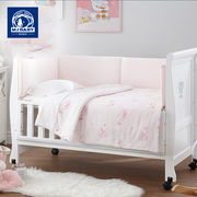 梦洁宝贝婴儿床上用品，套件婴儿床品三件套婴童床上三件套床单