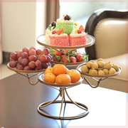 欧式水果盘现代客厅家用多层水果篮创意时尚，干果点心盘茶几糖果盘