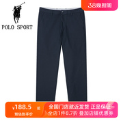 POLO SPORT男式纯色休闲裤秋冬经典百搭商务通勤时尚直筒西裤