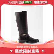 香港直邮潮奢tod's女士t字logo带状皮质及膝靴子