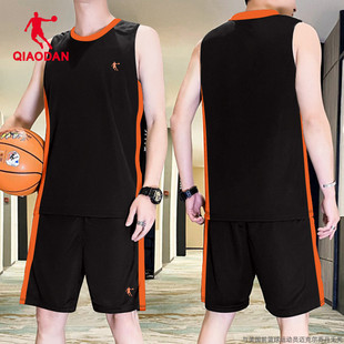 乔丹篮球服男套装夏季学生比赛队服定制男士训练服背心运动服