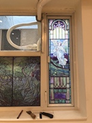 欧式个性教堂彩色玻璃贴膜，按尺寸定制橱窗窗户环保防水不透贴纸