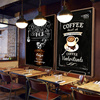 咖啡厅装饰画奶茶店西餐厅餐厅酒吧复古墙面个性创意黑板画防水