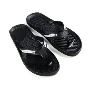 男沙滩海边休闲耐用家用夏季经典塑料黑色人字透气夹趾PVC凉拖鞋