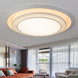 2023年客厅大圆灯现代简约1米圆形大厅灯具，80cm卧室led吸顶灯