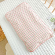 清凉节枕套儿童苎麻枕巾，可固定绑带单个宝宝竹纤维婴儿凉感枕