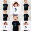 宝宝创意生日T恤定制儿童恐龙周岁胖童装男童加肥加大短袖上衣潮