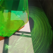 绿光精灵镭射膜幻彩镜面，七彩反光造型服装包包袋(包包袋)防水布料面料