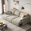 意式大象耳朵电动功能防猫抓布沙发床，现代客厅两用可自动伸缩沙发