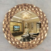 厂镜圆镜欧式试衣镜装饰壁防水化妆镜浴室镜玄关浴室镜子梳品