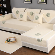 高档棉麻沙发垫四季布艺防滑坐垫现代通用中式实木沙发套沙发