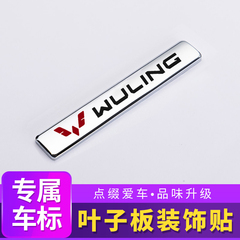 五菱荣光之光宏光S3/MINI/PLUS叶子板标志金属个性改装车标装饰贴