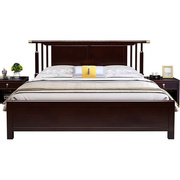 定制厂促新中式实木床，婚床双人床18米现代中式主卧室简约橡木15米