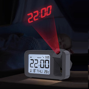 投影闹钟卧室学生专用黑科技起床神器创意床头钟夜光电子大屏时钟