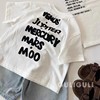 韩国童装男女童夏装套装洋气儿童潮牌字母T恤酷帅宝宝白色打底衫