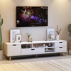 北欧电视柜现代简约茶几卧室客厅小型实木腿简易电视机柜地柜矮柜