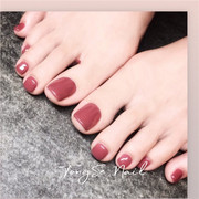 十款网红同款脚趾甲假指甲美甲片穿戴贴片光疗假指甲新娘甲成品